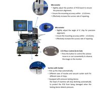 Fabrik preis Elektronen mikroskop Automatische IR-Reparatur Motherboard-Maschine SMD Reballing Kit Infrarot BGA Nacharbeit station wds650