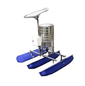 Alimentateur automatique solaire pour l'élevage de poissons, crevettes et crabes, alimentateur flottant pour étangs pour l'aquaculture - Product Image 1