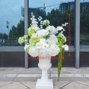 DKB Artificial <b>Flowers</b> Decor Wholesale Wedding <b>Flower</b> Ball Green and White Silk <b>Flower</b> Ball for Wedding Party Festive Decoration - Product Image 2