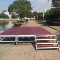 Plate-forme de scène démontable en aluminium pour les concerts en plein air et les événements de danse Présentoir en treillis de toit avec robinet