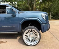 Jantes forgées FANXI finition noir brillant 24x14 8x180 8x6.5 pour GMC Sierra 2500HD Denali Sema 20x10 22x12 8x170 6x139.7 Jantes en alliage
