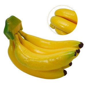 Bananes jaunes simulées, fruits artificiels en mousse réalistes, écologiques, pour la décoration de la maison et de la cuisine à l'Halloween et Thanksgiving - Product Image 2