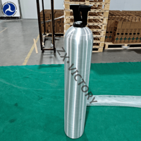 Bouteille de CO2 haute pression de qualité alimentaire ZX DOT 5lb 10lb 20lb CGA320, réservoir en aluminium sans soudure rechargeable pour machine à soda