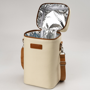Benutzer definierte Werbe isolierte Kühltasche Wein beutel Picknick Kühltaschen für Wein 4 Flaschen - Product Image 5