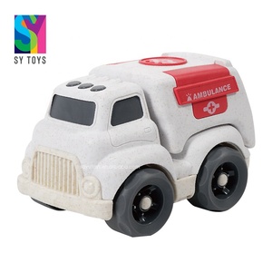SY TOYS New arrival 2 colors eco friendly bioplastic beach toys free wheel truck car for kids
