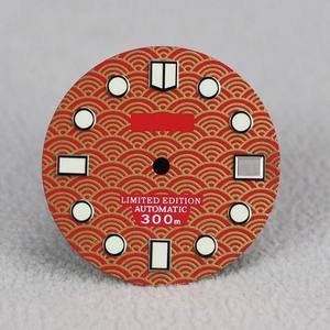 BLIGER 레드 골드 다이얼과 그린 빛나는 손이있는 우아한 탄소 섬유 시계 - Product Image 3