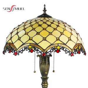 Vendita all'Ingrosso e Diretta di Lampade da Terra in Stile Tiffany con Paralume in Vetro Colorato a Mosaico, 16 Pollici - Product Image 2