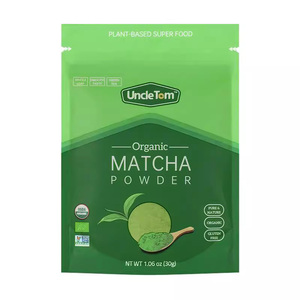 Nhà Máy nhãn hiệu riêng Chất lượng cao thương mại Matcha bột lớp hữu cơ màu xanh lá cây túi trà bán buôn Matcha đứng lên túi - Product Image 2