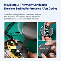 Composé de scellement en silicone liquide bicomposant catalysé au platine à haute conductivité thermique (3,5 W/m K) pour l'électronique