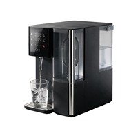 Distributeur d'eau à osmose inverse PUREZA PU-T01 chaud et froid pour comptoir, système de filtration d'eau noir SIX CORE TECHNOLOGIES