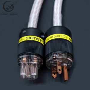 Câble d'alimentation pour haut-parleur OCC 24 conducteurs 11 mm avec prise US, YIVO XSSH <span class=keywords><strong>HIFI</strong></span> DIY OEM, câble d'alimentation audio et vidéo rétractable - Product Image 3