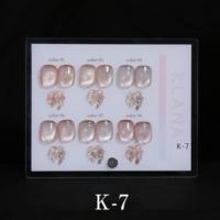 Ensemble de gel pour ongles KLANA 6 couleurs nude effet œil de chat 15 ml, pour salon de manucure, gel photothérapeutique spécial pour ongles