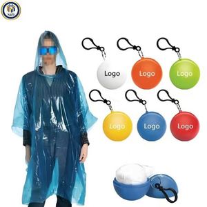 Customized Personalized Logo Outdoor Raincoat Portable Ball-affordable Promotional <b>Gift</b> - Product Image 1
