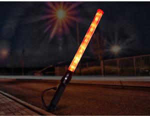 Recarregável Led Traffic Wand Control Light Up Traffic Signal Baton Stick