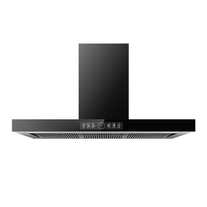 <span class=keywords><strong>Hotte</strong></span> <span class=keywords><strong>de</strong></span> <span class=keywords><strong>cuisine</strong></span> classique européenne <span class=keywords><strong>de</strong></span> 900 mm pour îlot <span class=keywords><strong>de</strong></span> <span class=keywords><strong>cuisine</strong></span>, aspiration supérieure, séparation des fumées d'huile, fonction sonore, cheminée en verre pour - Product Image 3