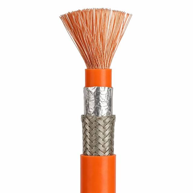 EVRP 1000/1500V EV Shielded High Voltage Cable XLPE Orange Automotive Battery Wire