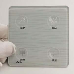 2320 Gorilla Glass Switch Panel IK08 Résistant aux chocs 86 Touch Switch Couvercle en verre Smart Home avec installation rapide 3 M Tape - Product Image 1