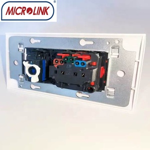 <span class=keywords><strong>Prise</strong></span> de courant rouge française 250V <span class=keywords><strong>16A</strong></span> 45*45mm avec boîtier SDK ABS+PP - Product Image 6
