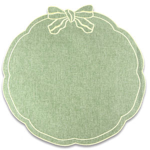 Nouveau design <span class=keywords><strong>de</strong></span> dessous-<span class=keywords><strong>de</strong></span>-plat en tissu 100% polyester avec nœud, pour la décoration <span class=keywords><strong>de</strong></span> la maison, <span class=keywords><strong>de</strong></span> la cuisine, <span class=keywords><strong>des</strong></span> mariages et <span class=keywords><strong>des</strong></span> fêtes - Product Image 1