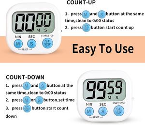 Mini Smart google Countdown Desk Timer <b>LED</b> Magnet Productivity Kitchen Timers Kids Pomodoro Study Timer - Product Image 2