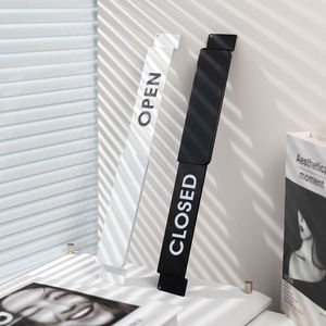 Señal de notificación comercial de apertura/cierre de Tienda Móvil de aleación de aluminio, entrada de tienda, abierta para negocios, cerrada para descanso - Product Image 4