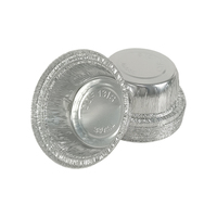 Contenant rond jetable en aluminium de 380 ml, bol en feuille d'aluminium pour barbecue, cuisson, emballage alimentaire à emporter, doublure pour friteuse à air, usage domestique