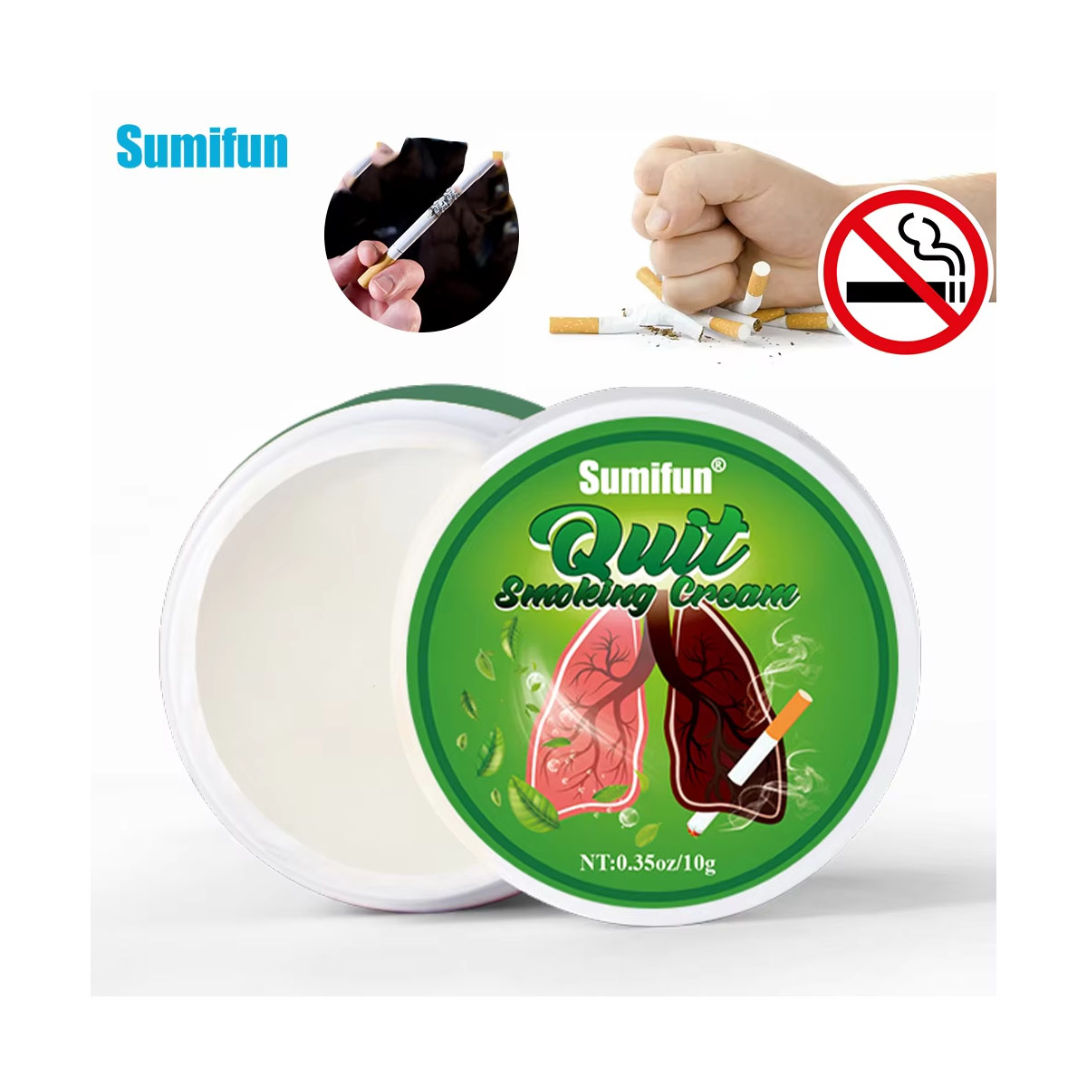 Best Sellers Sumifun Herbal Body Care Cream with Vitamin E for Pain Relief 10G Soft Tube-Quit Smoking Massage 2 Years Shelf Life