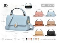 Borsa a tracolla da donna Jd con chiusura a scatto, in microfibra e pelle sintetica, per uso quotidiano, capacità 2-2,9 litri - Product Image 1