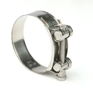 Factory price High Heat Resistant stainless steel single T-bolt hose clamp for hose