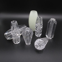 Accessoires de tringle à rideaux en acrylique cristal de luxe décoratifs durables personnalisés par les fabricants