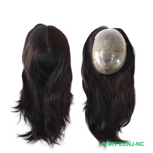 TP22INJ 14 ''16'' 사출 PU베이스 중국 큐티클 레미 인모 토퍼 여성용 헤어 피스 가발 아름다움 향상 - Product Image 2