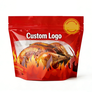 Bolsa de Embalaje Personalizada para Pollo Asado Entero, con Cierre Hermético para Microondas, para Comida Caliente de Rotisserie - Product Image 1