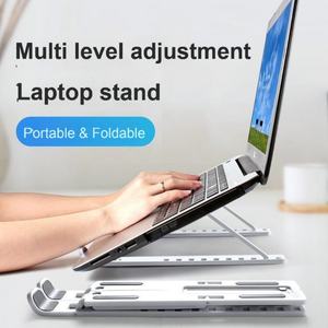 Soporte para Portátil de Diez Niveles Totalmente Compatible, Soporte Elevador de Plástico con Disipación de Calor N3, Ajustable, Plegable y con Almacenamiento - Product Image 2