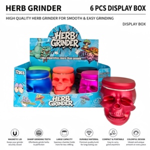 Fashion Design Colorful 4 Layers Zinc Alloy Customized Tobacco <b>Grinder</b> Manual <b>Herb</b> Crusher - Product Image 1