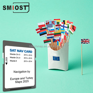 Smiost <span class=keywords><strong>GPS</strong></span> cập nhật bản đồ <span class=keywords><strong>Android</strong></span> Navigation CID tùy chỉnh SD thẻ nhớ cho Mazda NB1 8GB CX5 2025 Châu Âu CX9 - Product Image 1