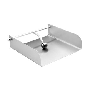 Vassoio da portata in acciaio inossidabile con manico per decorazione da tavola - Product Image 1