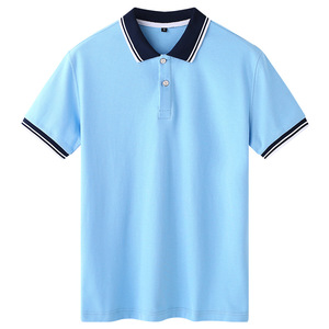 เสื้อโปโลปักโลโก้ตามสั่ง ผ้าฝ้ายยาว 32% โพลีเอสเตอร์ 68% คอเสื้อตัดกัน แขนสั้น ระบายอากาศได้ดี เหมาะสำหรับชุดนักเรียน - Product Image 2