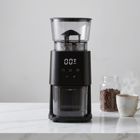 Moulin à café électrique compact pour la maison, écran tactile, noir, avec broyeur conique pour expresso, pour le café filtre et le cold brew