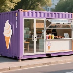 Camionnette de restauration rapide mobile personnalisée en acier inoxydable avec GPS pour café, hot-dogs et crèmes glacées - Product Image 4