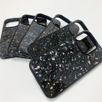 Nouvelle tendance, coque de téléphone de luxe imperméable, résistante aux chocs, avec charge sans fil, en fibre de carbone véritable rouge et bleue, antidérapante, pour iPhone