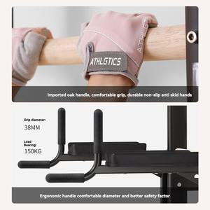 Barra de entrenamiento tipo <span class=keywords><strong>escalera</strong></span> de madera con accesorios para dominadas y barras paralelas, con 9 varillas estratégicas - Product Image 4