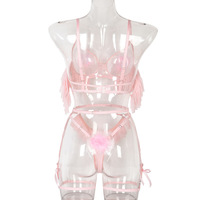 Combinaisons de lingerie les plus sexy d'Australie, lingerie exotique en fourrure rose personnalisée pour femme, style 'Beautiful Dreams' de Pologne