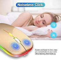 Ratón Inalámbrico Ergonómico Silencioso, Recargable, 2.4g, Bluetooth, Vertical
