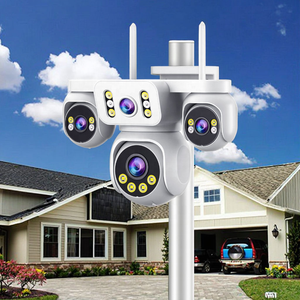 Hieasy 8MP tự động theo dõi không dây năng lượng mặt trời CCTV Camera bốn ống kính Mạng PTZ giám sát ngoài trời 360 thông minh Camera An Ninh - Product Image 3