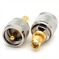 Adaptador INERGEK de Cobre UHF Macho a SMA Macho, Conector RF Sl16 a SMA Macho