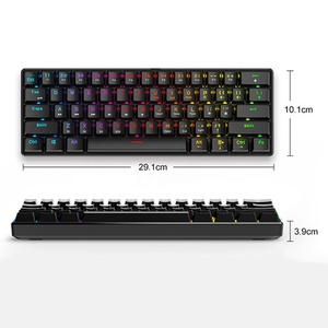 Bàn Phím Cơ Công Thái Học 60% Bàn Phím Chơi Game RGB Có Dây Và Bluetooths Chế Độ Kép RGB - Product Image 6
