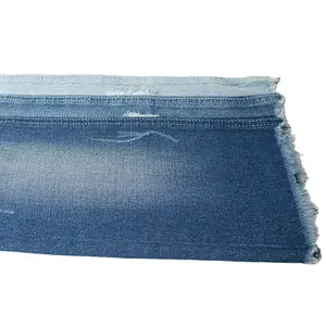 Peso pesante 13 OZ tessuto denim nero ordito slub tessuto in denim elasticizzato da uomo jeans pronto stock