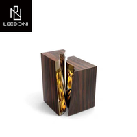 Table d'appoint en acier inoxydable avec personnalisation moderne et design unique de luxe Boca