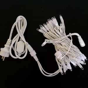 Cadena de luces LED de alambre de goma de 10M IP65 impermeable 220V luces de Navidad para exteriores mercado de la UE Navidad - Product Image 4