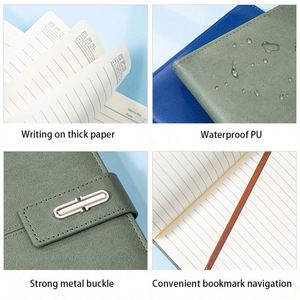 Carnets personnalisés en gros avec stylo et bouteille d'eau, cadeaux promotionnels d'affaires, coffret cadeau carnet en cuir A5 - Product Image 4